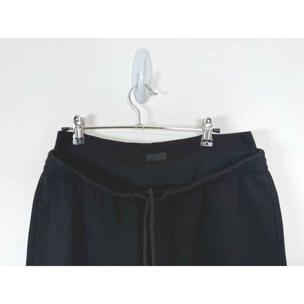 SKIMS Sweatpants Women's Medium Cotton Fleece Exposed Boxer Wide Leg Black New - Picture 7 of 12